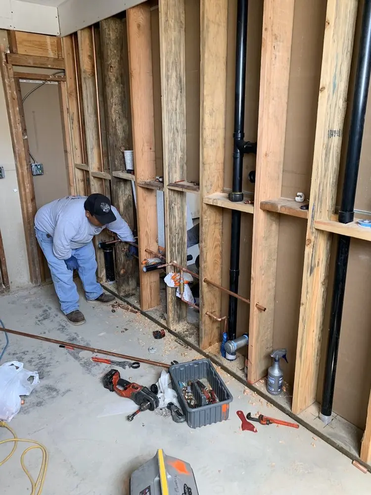 Commercial rough-in plumbing for Gas Line Repair in Matoaka